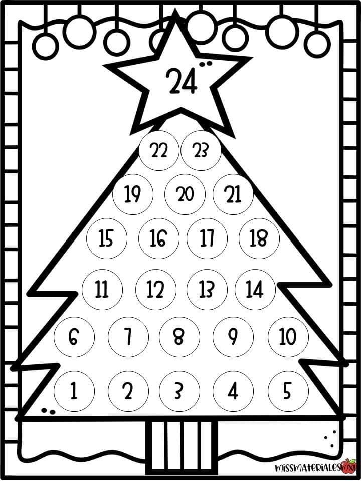 Calendario diciembre 2024 para imprimir
