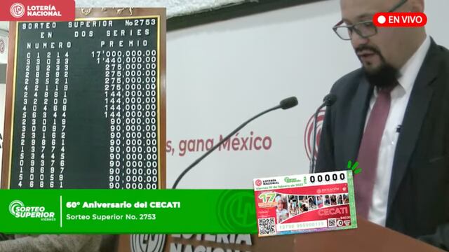 Resultados Sorteo Superior 2753 de Lotería Nacional en vivo: ganadores de hoy, 10 de febrero