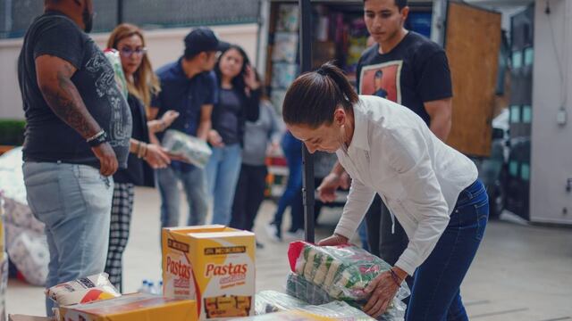Claudia Sheinbaum apoya con segundo cargamento de víveres