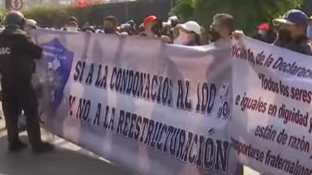 Protesta de expolicías federales