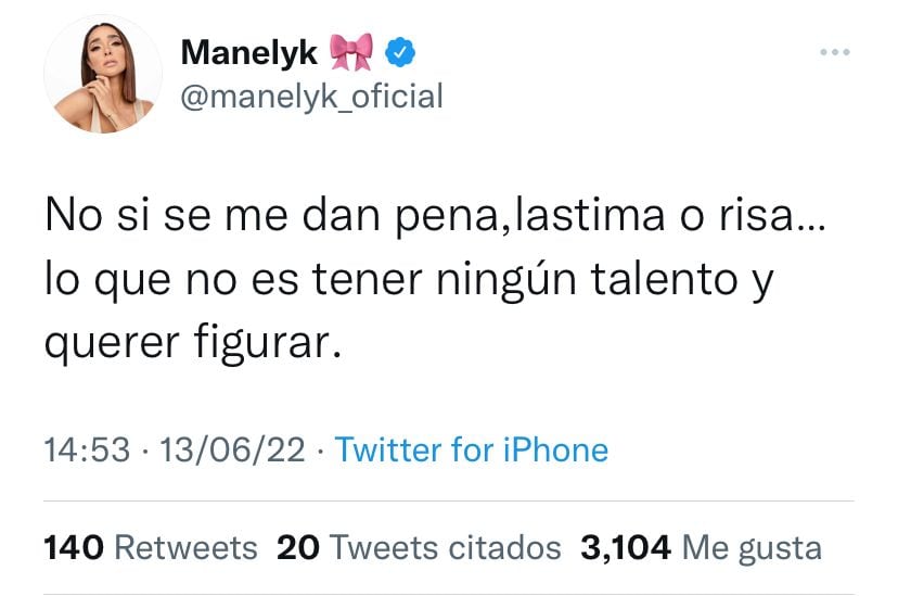 Manelyk, tuit