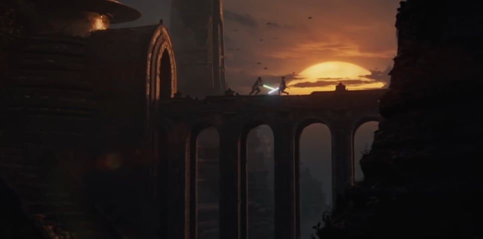 Escena del tráiler de Star Wars Eclipse
