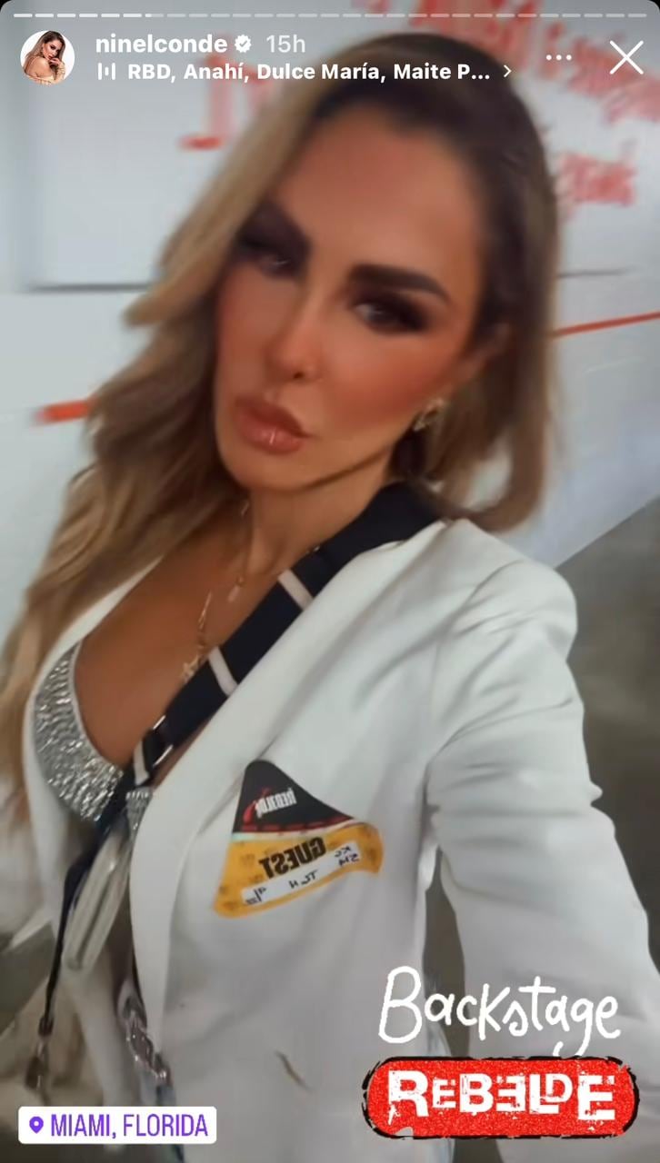 Ninel Conde comparte momentos del backstage en “Soy Rebelde Tour” en Miami