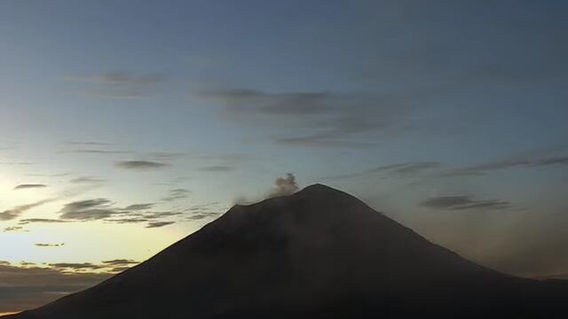Volcán Popocatépetl el 15 de febrero