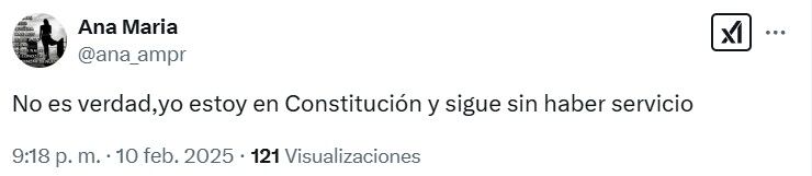 Fallas en Línea 2 le arruinan la noche a decenas