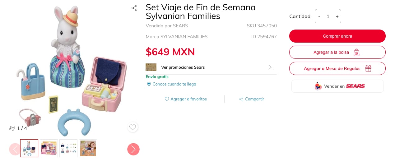 Ternurines de Sylvanian Families en Sears