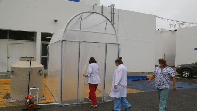 Este túnel sanitizante fue fabricado en Tamaulipas.