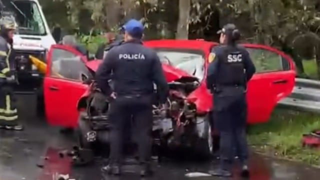 Accidente en la México-Cuernavaca complica la circulación