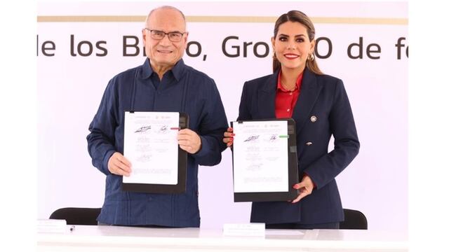 Evelyn Salgado firma convenio con la Agencia Especial Mexicana