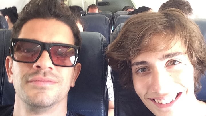 Yahir y su hijo Tristán