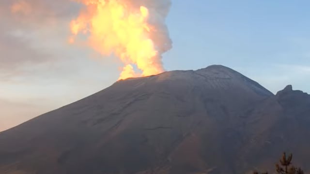 Volcán Popocatépetl el 30 de agosto