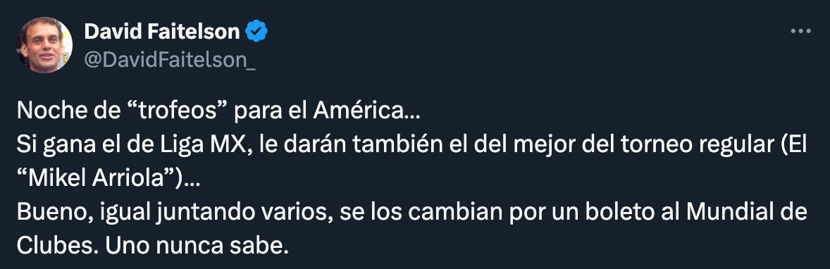 David Faitelson le tira al América