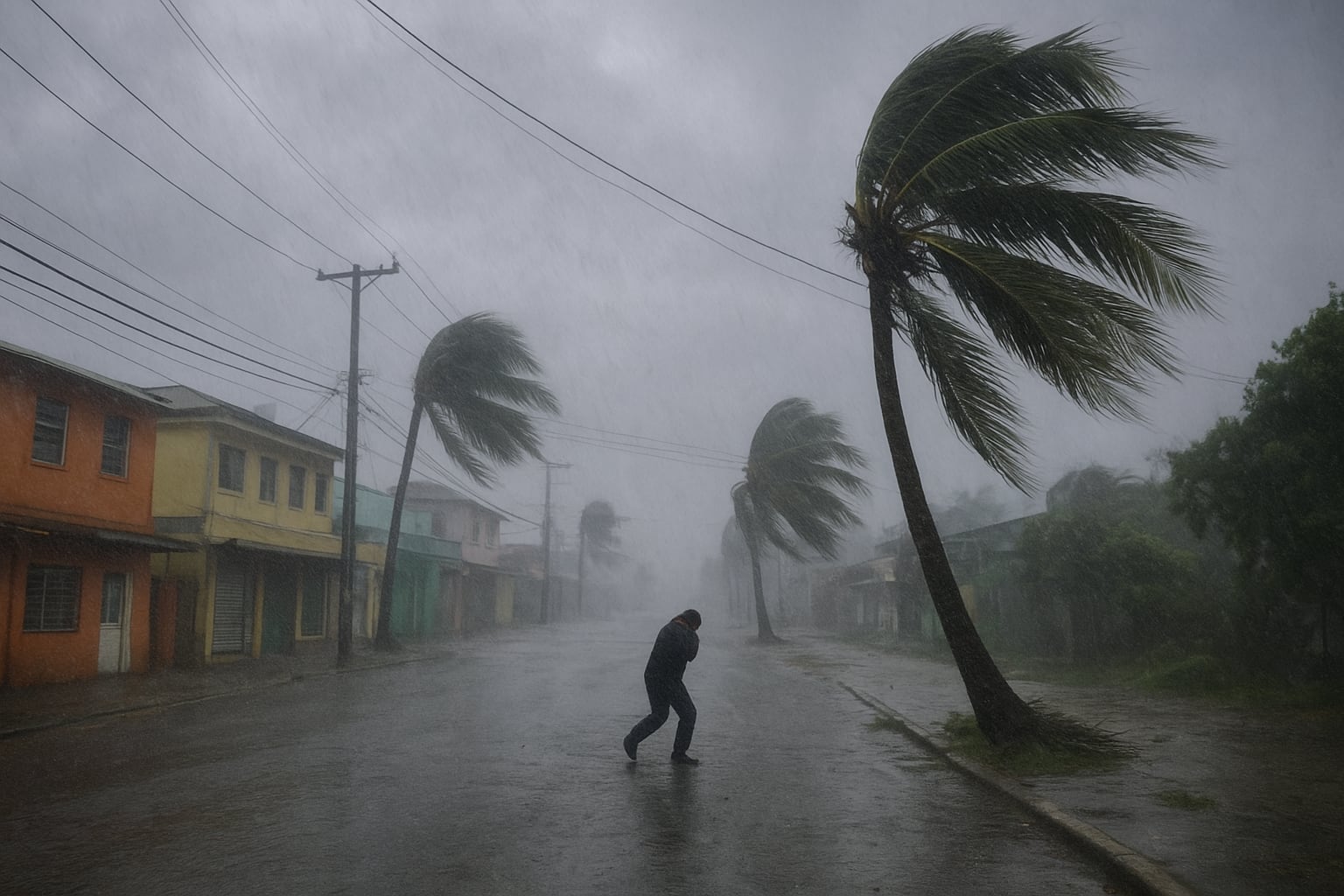 Inteligencia artificial imagina al huracán Melissa