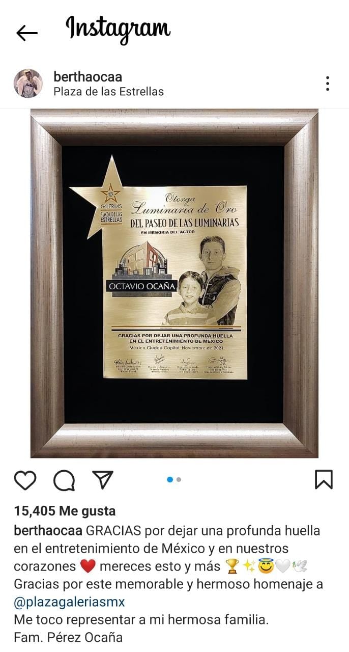 Publicación de Instagram