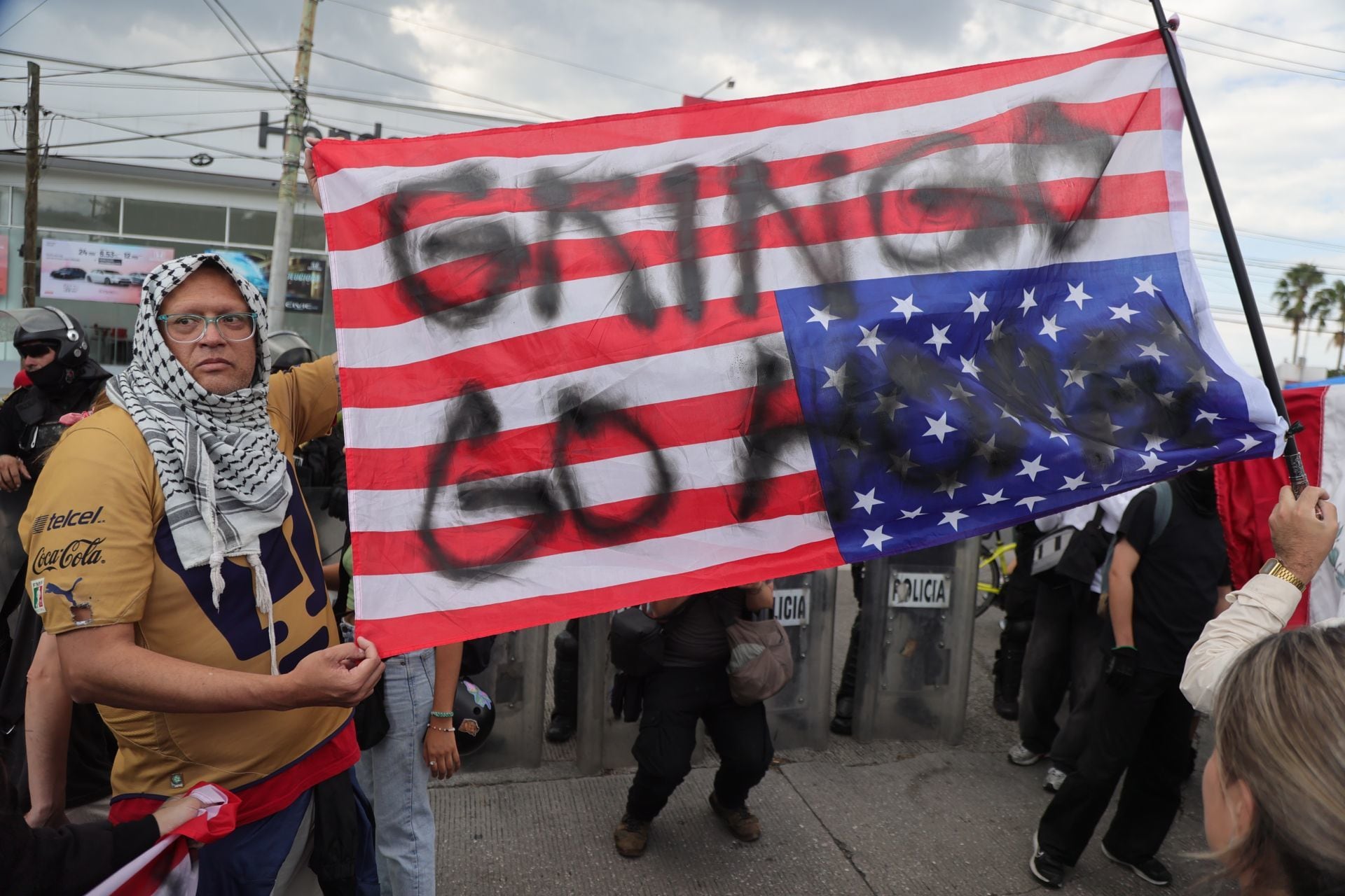 Protesta vs la gentrificación en CDMX