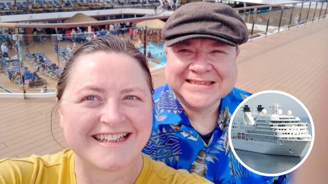 Angelyn y Richard Burk, pareja que vive en cruceros