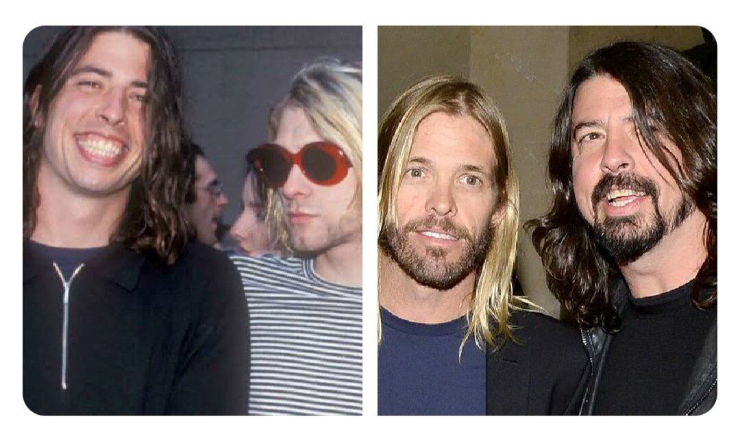 Dave Grohl junta a Kurt Cobain y Taylor Hawkins