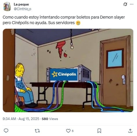 Memes enojado con Cinépolis por Demon Slayer: El Castillo del Infinito