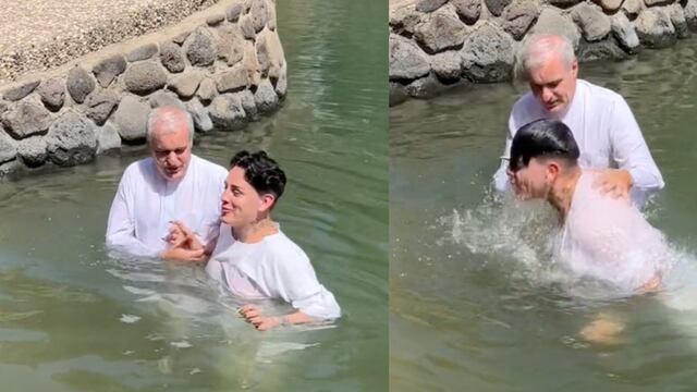 Kunno se bautiza en las mismas aguas que Jesús