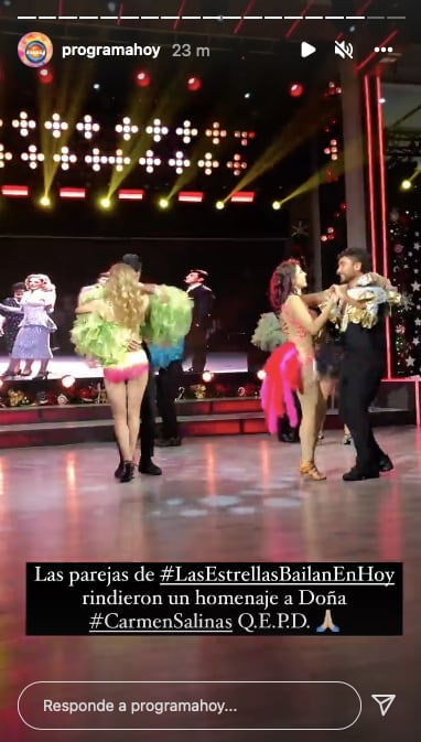 ‘Las Estrellas bailan en Hoy’. Participantes rinden homenaje a Carmen Salinas