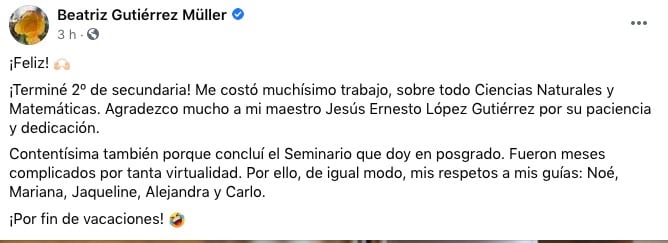 Beatriz Gutiérrez/Facebook