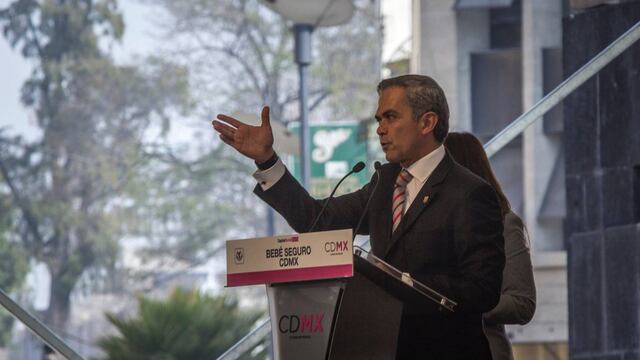 Miguel Ángel Mancera en uno de sus eventos.