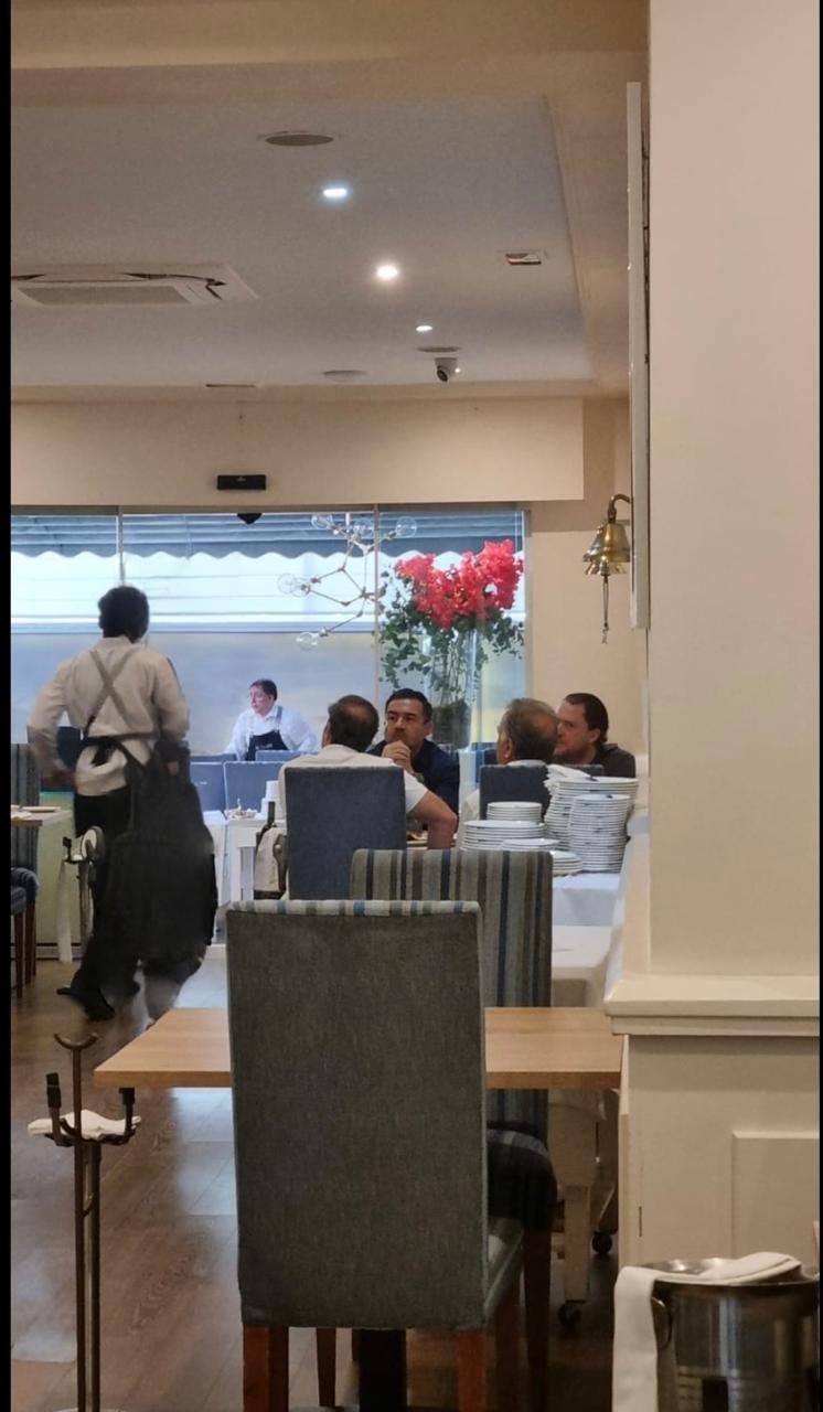 Familia Yunes visita en Madrid, España lujoso restaurante a días de las elecciones 2025 Poder Judicial
