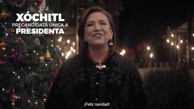 Xóchitl Gálvez manda mensaje de Navidad