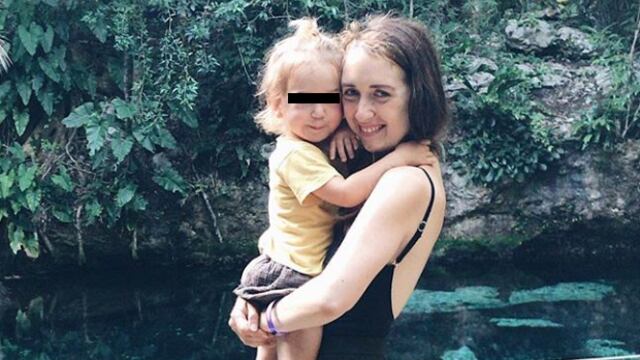 vegana da carne a su bebé