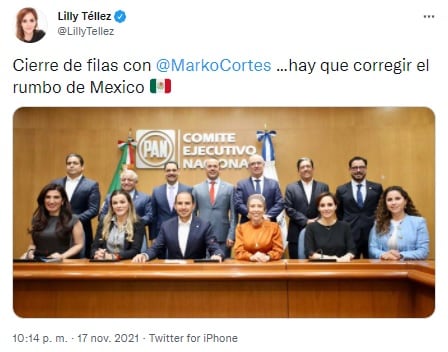 Tuit de Lilly Téllez