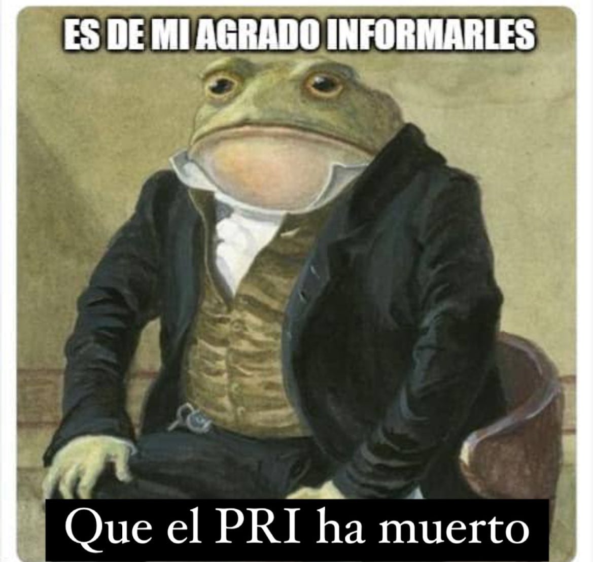 Meme de la reelección de Alejandro Moreno en el PRI