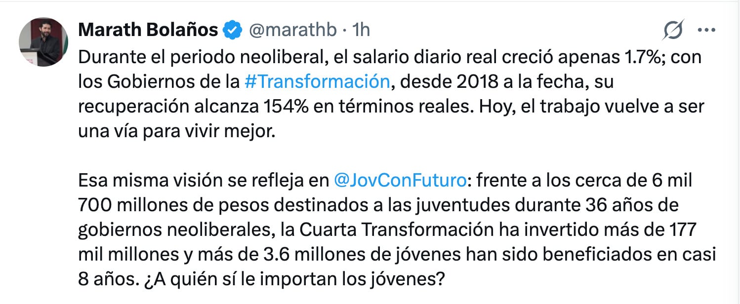 “Se muerden la lengua”: Marath Bolaños encara a la oposición por salario e informalidad