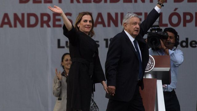 Beatriz Gutiérrez Müller el 1 de julio en el Zócalo