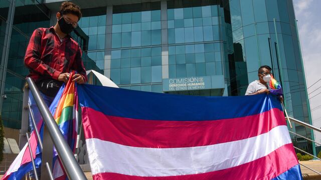 Protesta de población trans