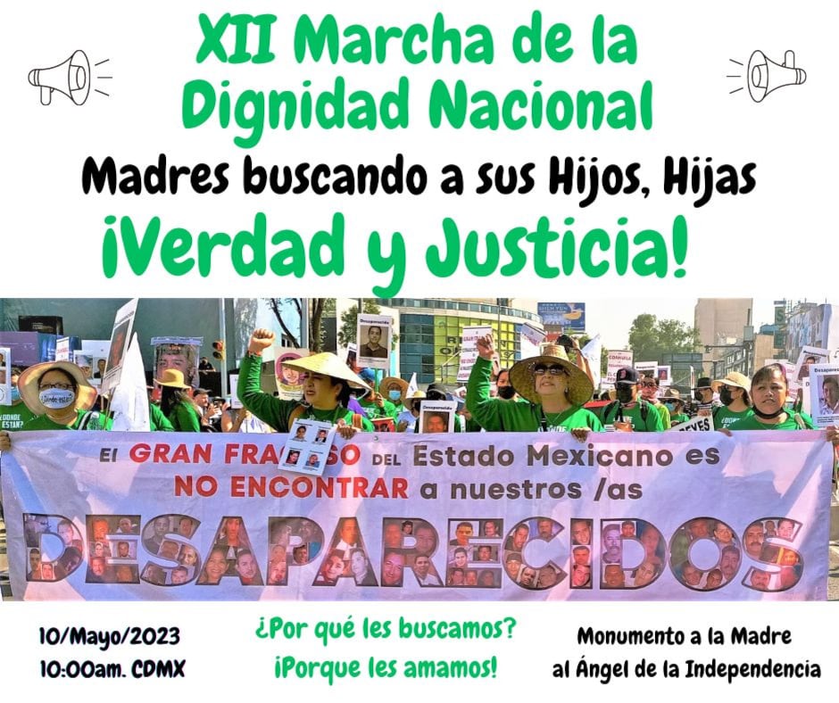 Convocatoria de la marcha del 10 de mayo