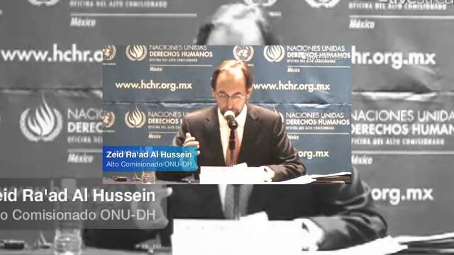 Zeid Ra’ad Al Hussein recomendó al gobierno mexicano adoptar un cronograma para el retiro de militares de los trabajos de seguridad pública e implementar las recomendaciones del Grupo Interdisciplinario de Expertos Independientes de la CIDH en el caso Iguala.