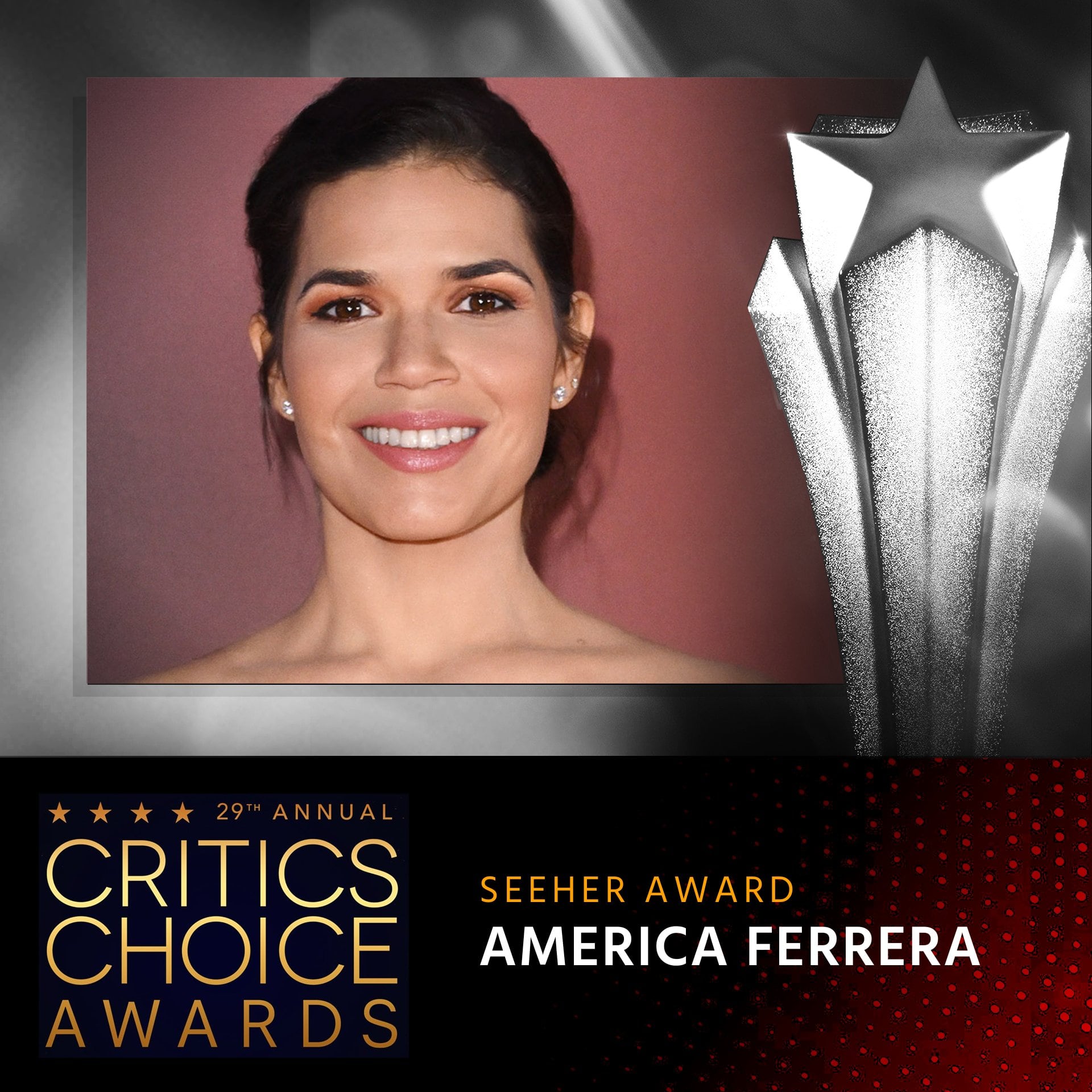 America Ferrera, ganadora en Critics Choice Awards 2024