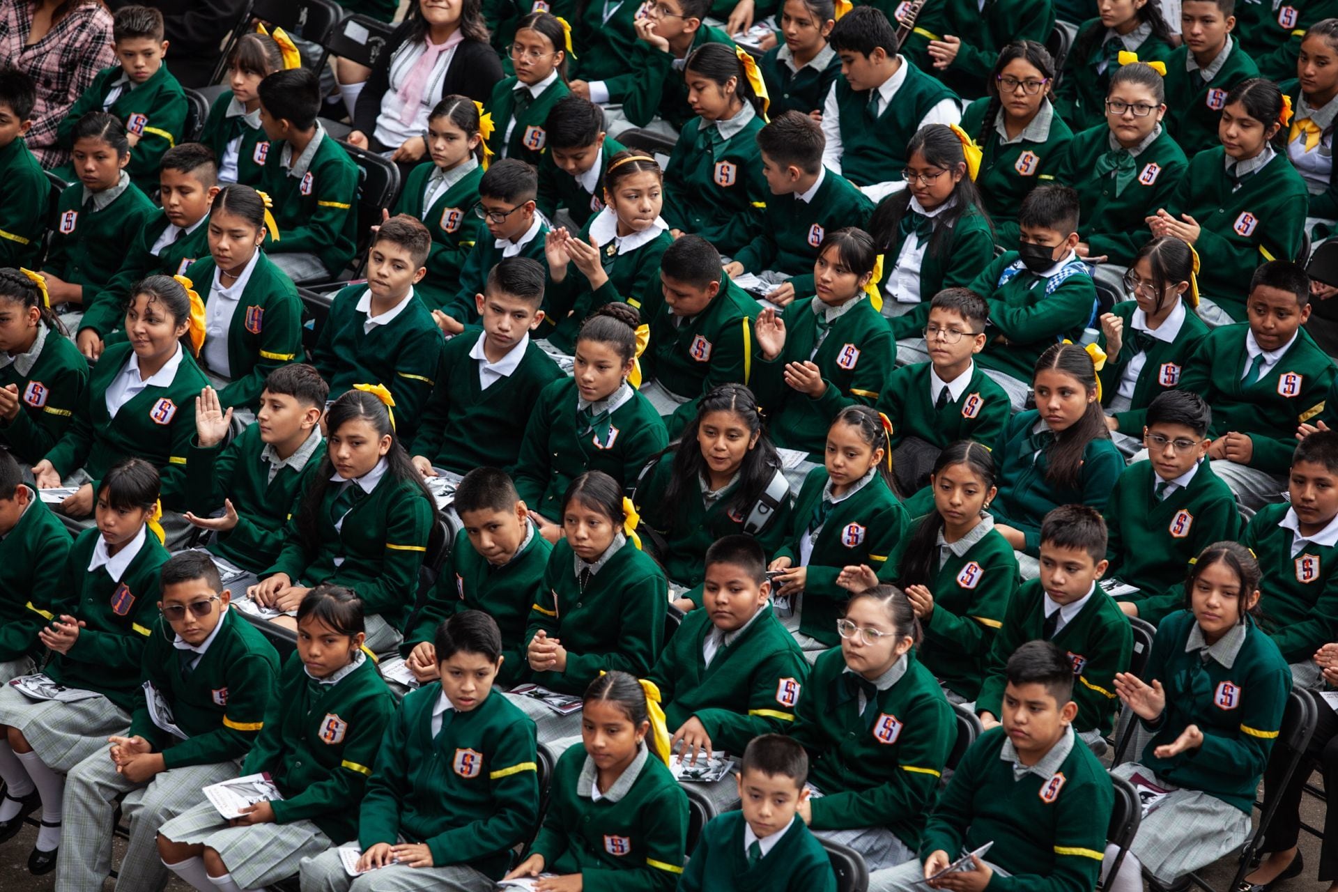 Alumnos de escuela SEP