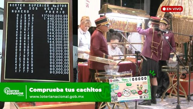 Resultados Sorteo Superior 2795 de Lotería Nacional: Ganadores de hoy 9 de febrero 2024