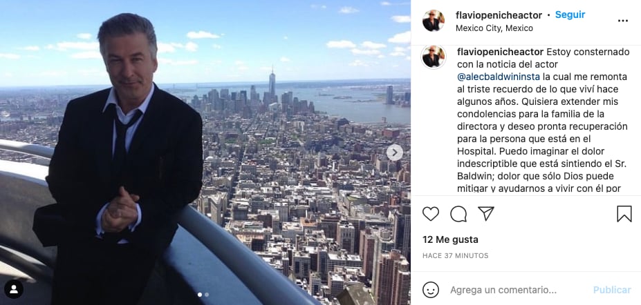 Flavio Peniche envía mensaje a Alec Baldwin