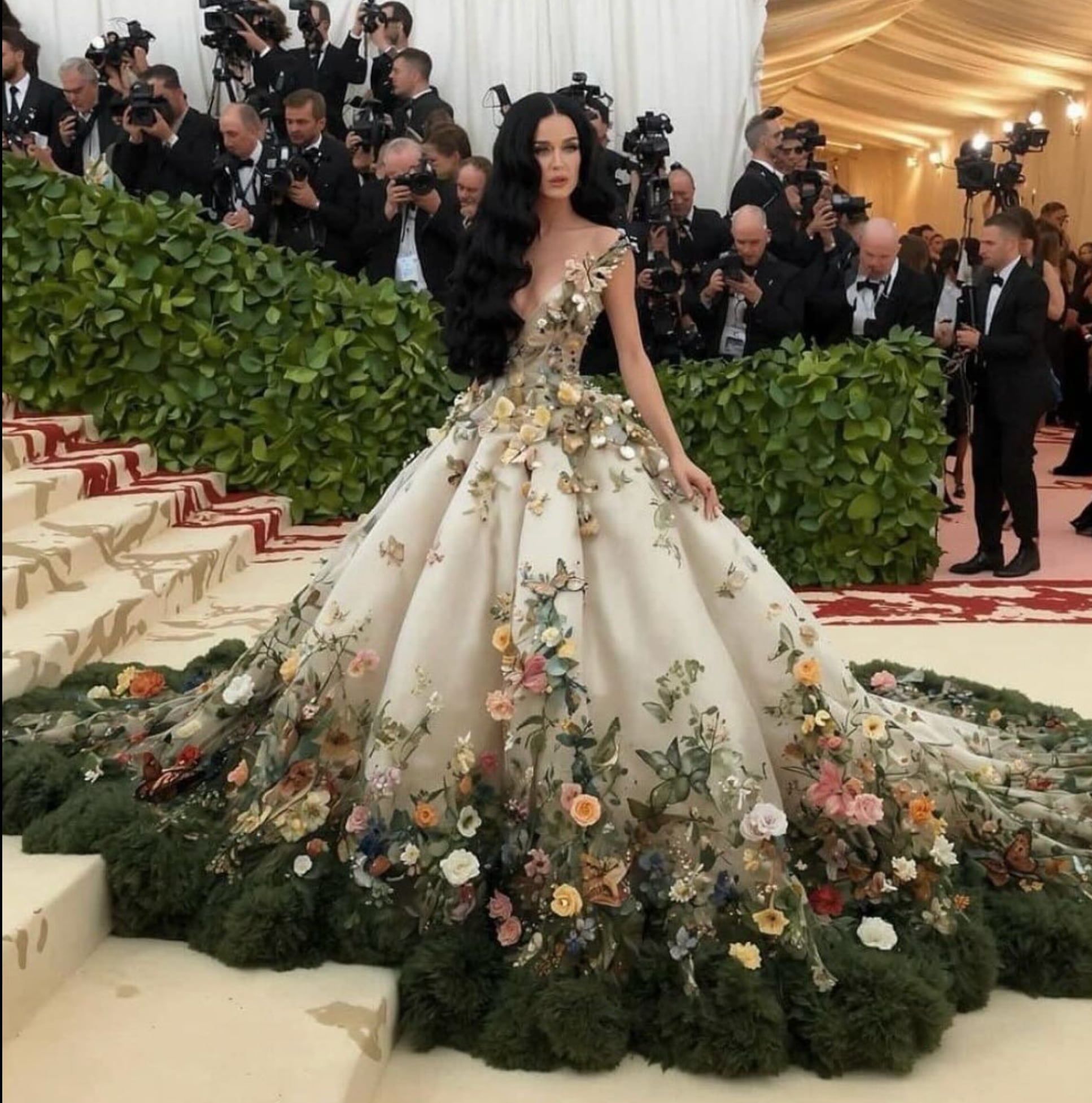Katy Perry en la Met Gala 2024 con inteligencia artificial