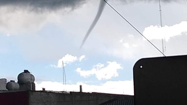 Nube embudo en Hidalgo.