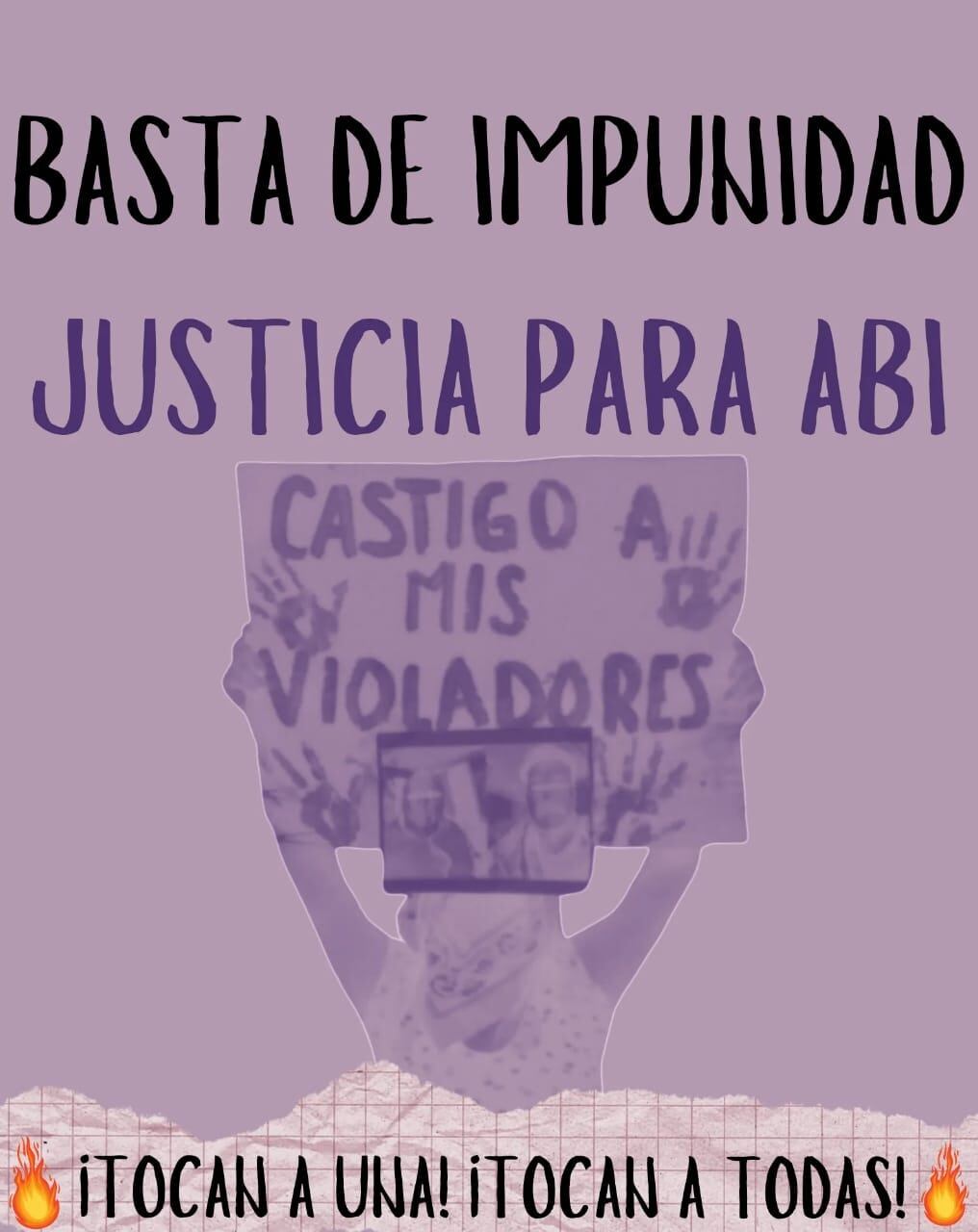 Exigen justicia para Abi, víctima de violación
