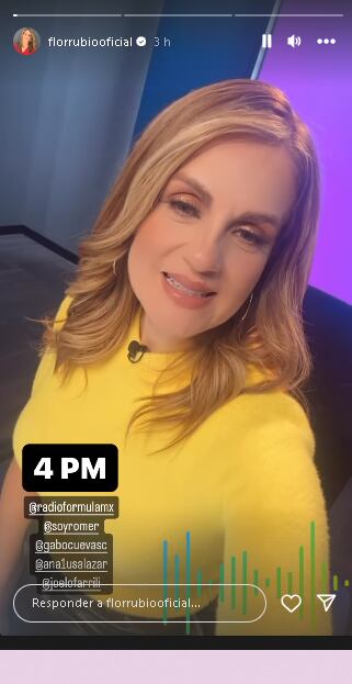 Flor Rubio se muestra trabajando el fin de semana.