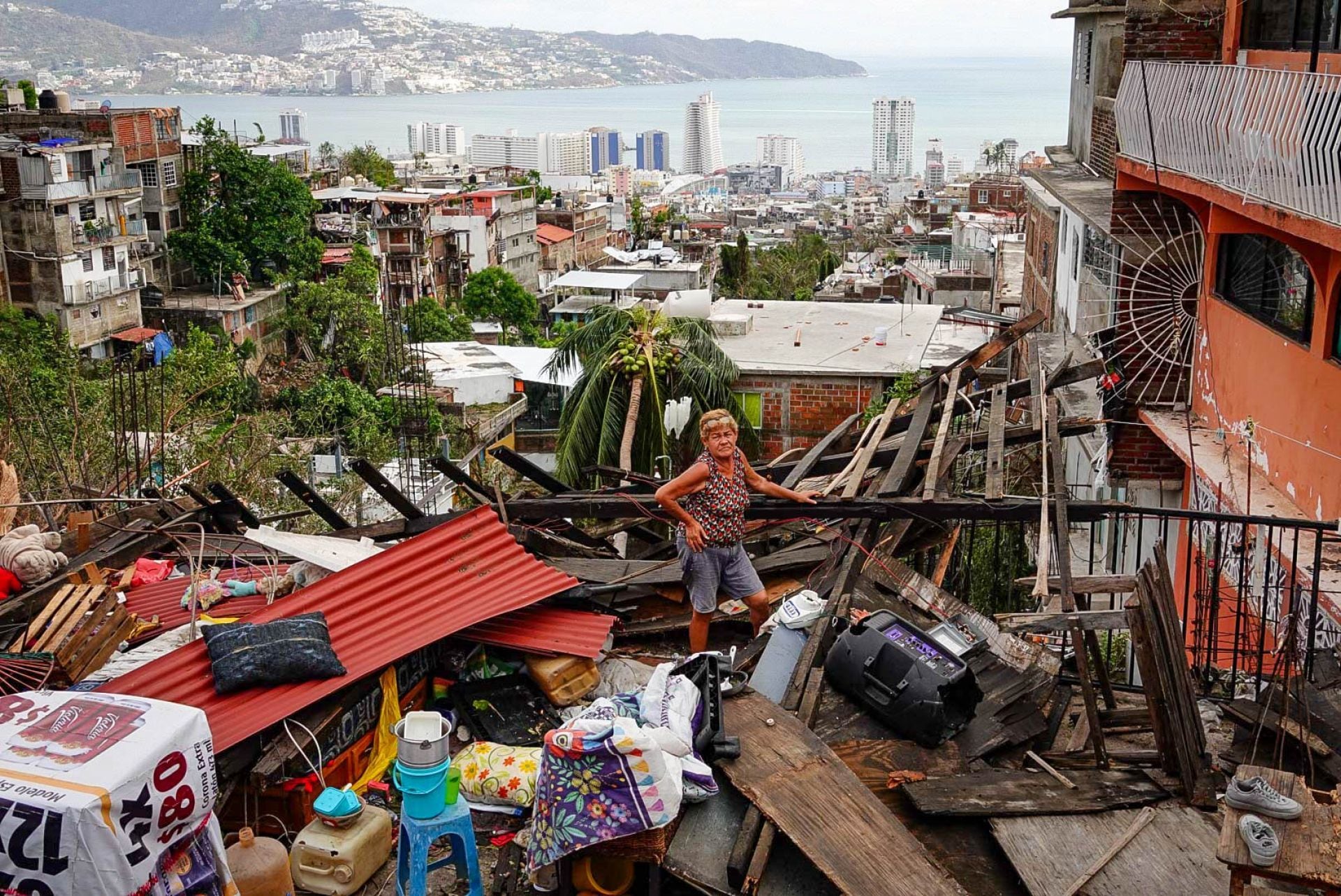 Daños en Acapulco tras el paso del Huracán Otis