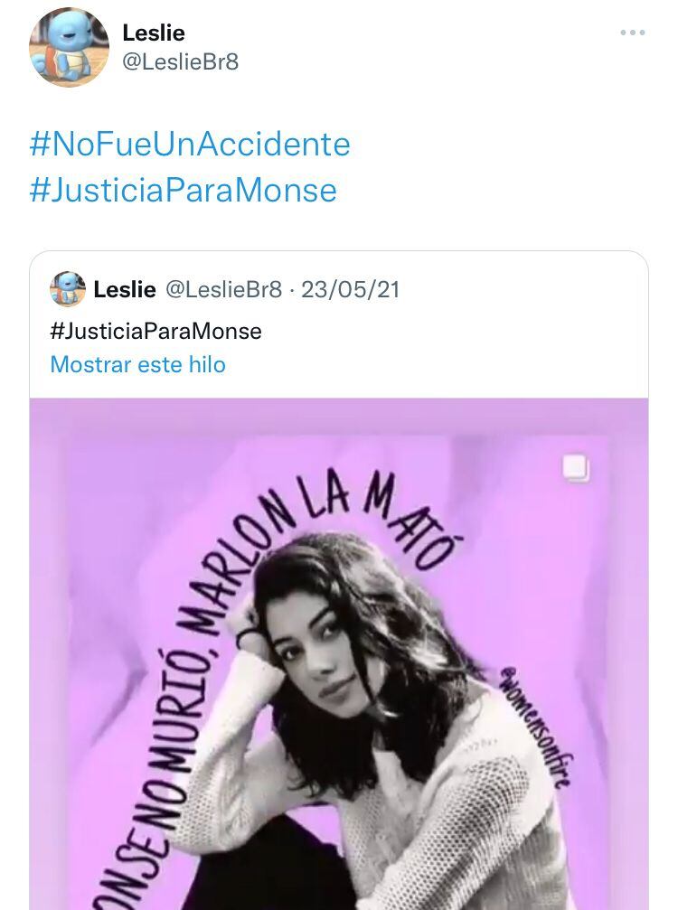 Leslie Bendimes en sus redes sociales sobre el video de Marlon