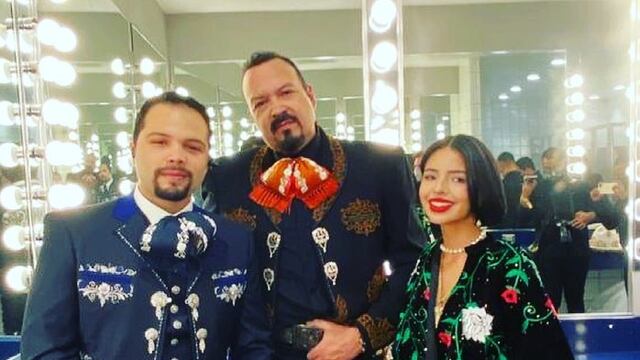 Leonardo Aguilar, Pepe Aguilar y Angela Aguilar.