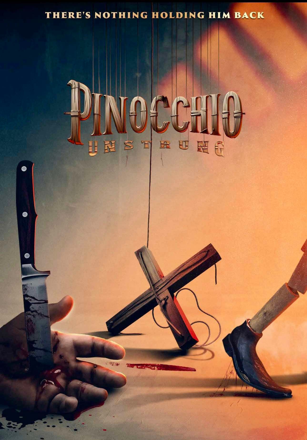 Cartel de Pinocchio Unstrung, película terror
