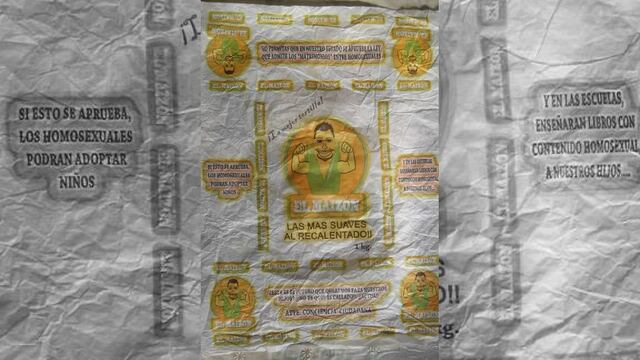 “No permitas que en nuestro estado se aprueba la ley que admite los “matrimonios” entre homosexuales”, dice parte del texto impreso.
