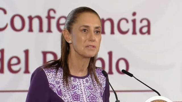 Claudia Sheinbaum en su Conferencia del pueblo